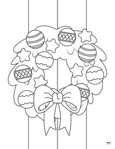 an ornament with ornaments hanging from it's sides and a bow on the front