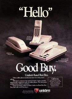 an advertisement for the old cell phone company, which is selling it's phones