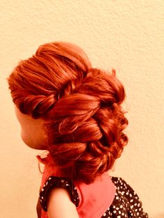 Another braided updo!!! Updo Braided Hairstyles, Braided Hairstyles For Kids, Hairstyles For Kids, Kids Braided Hairstyles, Braided Updo, Kids Hairstyles, For Kids