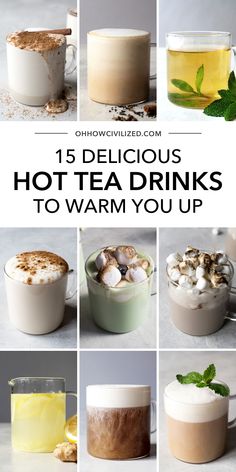 hot tea drinks to warm you up