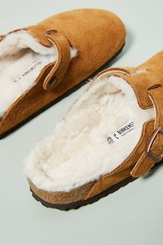 Crafted from so-soft suede, these clogs bring endless comfort and versatility to your wardrobe. About Birkenstock This iconic German brand has epitomized cozy, casual footwear since 1774, but the Birkenstock family's revolutionary clogs, shoes, and sandals didn't make their way to the USA until 1966, when an American discovered them at a German spa. Since then, they've remained a staple of the American wardrobe, thanks to their laidback aesthetic, incomparably comfortable fit, and dedication to Winter Suede Clogs With Textured Footbed, Winter Suede Clogs With Leather Footbed, Comfortable Winter Mules With Suede Lining, Comfortable Mules With Leather Footbed For Winter, Winter Slip-on Suede Clogs, Winter Suede Slip-on Clogs, Winter Shearling Clogs With Cushioned Footbed, Winter Suede Clogs, Winter Clogs With Suede Lining And Comfortable Style