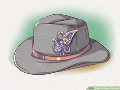 How to Wear a Brooch: 13 Steps (with Pictures) - wikiHow How To Turn A Brooch Into A Necklace, Crystal Brooch In Costume Jewelry Style, Summer Tshirt