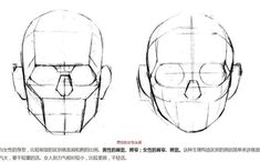 an image of a man's head with different angles and facial features in chinese