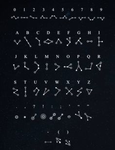 the letters and numbers are drawn in white chalk on a black background with space for text