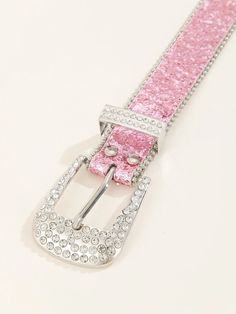 Belts Material: Faux Leather Belts Material: Rhinestones Silver Belt With Rhinestone Rivets For Party, Adjustable Rhinestone Party Belts, Silver Rhinestone Belt For Party, Y2k Western, Grey Contacts, Y2k Shoes, Y2k Accessories, Pink Belt, Y2k Jewelry