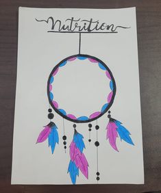 a drawing of a dream catcher with the word matraton written in black ink