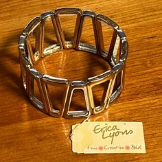 Nwt Erika Lyons Stretch Bracelet Gorgeous Mixed Metal With Alternating Silver And Gold Finish 1 1/2” Wide Questions? Leave A Comment Below! Bundle Any 3 For $30 Howlite Bracelet, Beaded Cuff Bracelet, Bangle Bracelet Set, Multi Strand Bracelet, Gold Bead Bracelets, Beaded Cuff, Opal Bracelet, Glass Beaded Bracelets, Bead Charm Bracelet