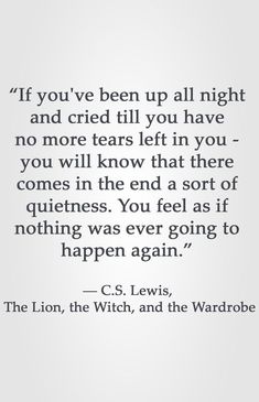 a quote from c s lewis on the night before he was born to his mother