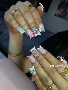 Fasion Outfits, Classic Nails, Long Acrylic, Nails Inspo, Long Acrylic Nails, Short Nails, Nail Ideas, Cute Nails