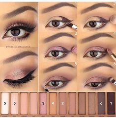 Eyeshadow Steps, Summer Eyeshadow, Eyeliner Hacks, Makijaż Smokey Eye, Eye Makeup Tips