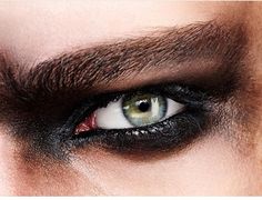 Male Eye Shadow, Heavy Metal Eye Makeup, Evil Makeup Men, Black Eye Makeup Men, Male Devil Makeup, Hades Makeup Men, Male Witch Makeup, Goth Makeup Looks Men, Men Goth Makeup