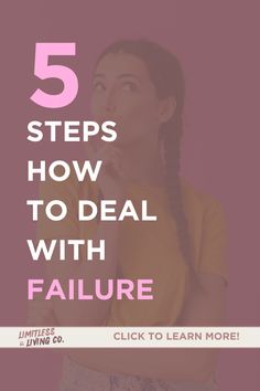 Learn how to turn setbacks into comebacks with our guide: '5 Steps to Deal with Failure.' Discover practical strategies to overcome failure and build resilience. From embracing a growth mindset to learning from mistakes, find actionable tips to bounce back stronger. Click to read and start transforming failure into success today! #OvercomeFailure #Resilience #GrowthMindset Overcome Failure, Build Resilience, Self Growth, Bounce Back, How To Turn