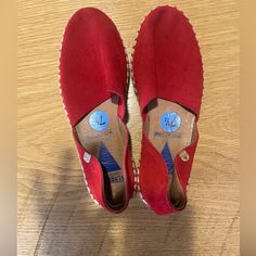 Verbenas Red Espadrilles Never Worn Size 7.5 Red Espadrilles, Espadrille Shoes, Faux Suede, Espadrilles, Size 7, Women Shoes, Red, Women Shopping, Color