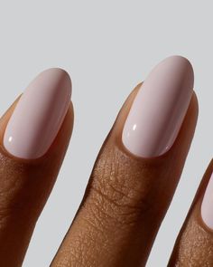 A creamy, white-based ultra light pink inspired by the drink that is simultaneously sweet, sexy and cleansing. Shade is HIBISCUS LATTE. Light Milky Pink Nails, Nail Inspo Light Colors, Nails Light Pink Design, Icy Pink Nails, White Pink Nail Color, Light Pink White Nails, Light Baby Pink Nails, Pinkish White Nails, Creamy Pink Nails