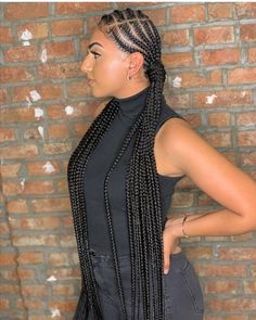 41 Trending All-Back Ghana Weaving Style Ideas (2023) | ThriveNaija Big Cornrows, Feed In Braids Ponytail, Quick Styles, Stitch Braid, Latest Braided Hairstyles, Vacation Hair, Toddler Braids, Scalp Braids