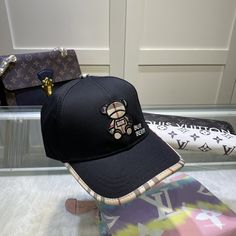 Burberry Monogram Motif Icon Stripe Cotton Baseball Cap In Black Burberry Monogram, Dior Shirt, Louis Vuitton Shirt, Chanel Shirt, Gucci Gg Marmont, Reversible Belt, Luxury Products, Belt Accessories, Shirt Accessories