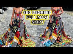 Stylebyreme - YouTube Long Circle Skirt, Fitted Maxi Skirt, Full Maxi Skirt, Circle Skirt, Skirt Pattern, Flare Skirt, Sewing Hacks, Simple Dresses