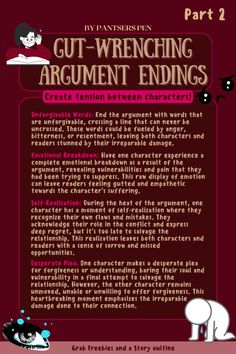 the front cover of gut - wrening argument endings, with an image of a dog