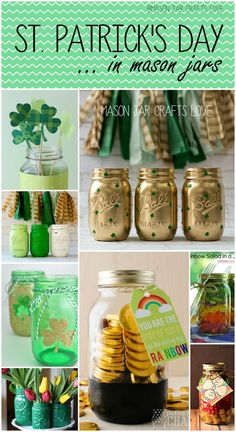 st patrick's day mason jar crafts