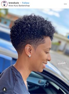 Tapered Natural Hair Cut, Short Natural Hairstyles, Natural Hair Journey Growth, Natural Hairstyles For Black Women, Natural Hair Haircuts, Ladies Hairstyles, Shaved Hairstyles, Short Natural Haircuts, Short Hair Designs