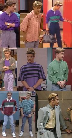 Classic Zack. | The Ultimate Guide To "Saved By The Bell" Fashion Saved By The Bell Fashion, 1990s Fashion Trends, 80s Fashion Men, 1980s Fashion Trends, Look 80s, 80s Fashion Trends, 2000s Fashion Trends, 90s Fashion Men, 80’s Fashion