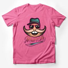 Hipster Mustache Munch Graphic Tee, Cool Retro Style T-Shirt, Unisex Casual Wear, Unique Funky Designer Shirt for All Male T-Shirt Custom graphic T-Shirt.Customize your color Hipster Mustache, Feminist Clothes, Trendy Fashion Tops, Casual Summer Shirts, Street Wear Urban, Style T Shirt, Art Shirts, Pride Shirts, Male T Shirt