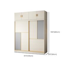 an image of a closet with measurements for the doors and drawers on it's sides