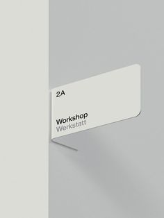 a close up of a door with a sign on it that reads workshop werfkratt