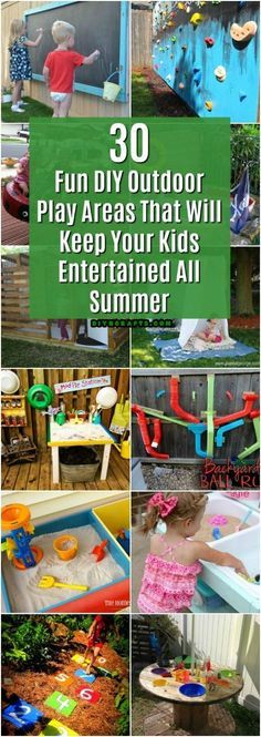 an outdoor play area that will keep your kids entertained all summer