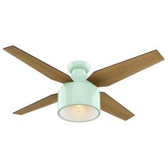 a ceiling fan with a light on it