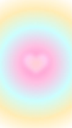 an image of a pink and yellow background with some circles in the shape of a heart