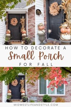 how to decorate a small porch for fall