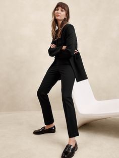 Ponte Skinny Pant | Banana Republic Factory Ponte Pants Outfit, Casual Outfits Petite, Ponte Pant, 2024 Wardrobe, Outfits Petite, Corporate Outfits, Ponte Pants, Banana Republic Factory, Blazer Outfits