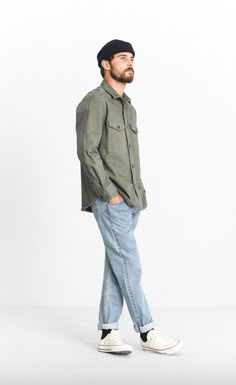 Levi 501 Mens Outfit, Cord Shirt Outfit Mens, Men’s Warm Weather Outfits, Artsy Men Aesthetic, Men’s Fashion Skater, Mens Folk Fashion, Brooklyn Mens Street Style, Men’s Classic Style, Mens Outfit Inspiration Casual Styles