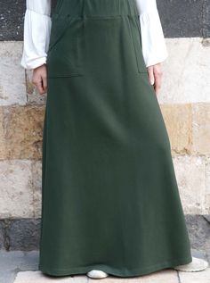 Full length Elasticized waist 2 patch pockets Model is 168cm (5 feet 6 inches) and wearing size M. Item Code: wT1551 Light Exercise, Plain Dress, Womens Maxi Skirts, Islamic Clothing, Long Maxi Skirts, Keep Fit, Maxi Skirts, Long Maxi, Comfortable Dress