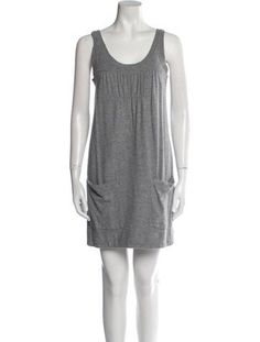 Vince Shift DressGreySleeveless with Scoop NeckFit:Dresses by Vince typically fit true to size. Gray Fitted Sleeveless Casual Dress, Casual Gray Cotton Mini Dress, Gray Sleeveless Dress For Daywear, Scoop Neck, Dress Outfits, Mini Dress, Clothes For Women, Dresses, Clothes