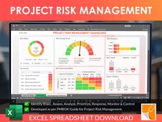 Our Project Risk Management Excel Spreadsheet is the ultimate tool for managing and minimizing risks on your projects. This comprehensive spreadsheet includes a variety of features, such as a risk register, risk matrix, and risk response plan, to help you identify and mitigate potential risks. With this spreadsheet, you'll be able to easily identify potential risks and take action to prevent them from occurring, resulting in smoother project completion. This spreadsheet is easy to use and fully Risk Matrix, Project Risk Management, Risk Analysis, Risk Assessment, Project Management Tools, Excel Spreadsheets, Excel Templates, Risk Management, Take Action