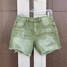 Distressed Drop Waist Drop Waist, Urban Outfitters, Womens Shorts, Green, Women Shopping, Color