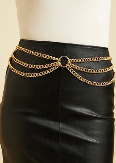 Hip Belt, Chain Loop, Rave Wear, The Gold, Gold Hoop, Linen Pants, Corset Top, Waist Belt