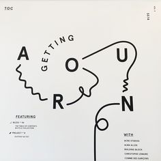 the cover of getting around magazine with an image of a man's head