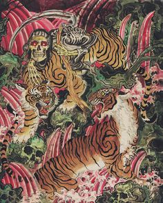 WACKO MARIA × TIM LEHI  #wackomaria #ワコマリア #timlehi Tim Lehi, Cute Tattoo Ideas, Cute Tattoo, Wacko Maria, Animal Tattoos, Animal Kingdom, Tigers, Tattoo Ideas, Paradise