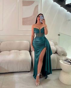 Glitter Prom Dress, Strapless Prom Dresses, Column Skirt, Timeless Dress, Evening Dress Fashion, Satin Wedding Dress, Pleated Bodice, Satin Wedding, Elegant Wedding Dress