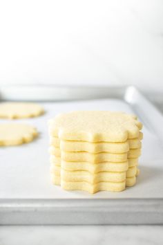 a bunch of cookies that are sitting on a pan