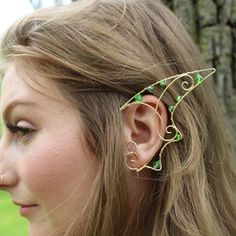 High Elf Ear Cuffs Elfin Jewelry Cosplay Jewellery Fairy | Etsy Fairytale Cosplay, Dragon Ear Cuffs, Elf Ear, Elf Ear Cuff, Fairy Ears, High Elf, Geode Earrings, Elf Ears, Fairy Wands