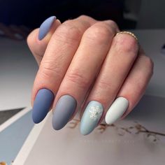 Winter Nails Ideas for the Season Ombre Winter Nails, Opi Bubble Bath, Reindeer Silhouette, Iridescent Foil, Blue Gel, Winter Event, Gold Snowflake, White Polish