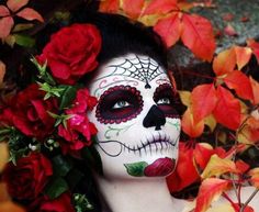 Day of the Dead Makeup Tutorial Horror Make-up, Day Of Dead, Makijaż Smokey Eye, Sugar Skull Art, Special Effects Makeup