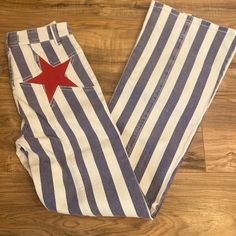 FP Firecracker Striped Flare Jeans Striped Flare Jeans, Fun Clothing, Fashion Corner, Digital Closet, Striped Jeans, Colored Pants, Free People Denim, Character Outfits, Dream Clothes