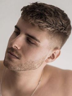 The Best 25 French Crop Haircuts for Men (Detailed Gallery) | Best & Cool French Crop Haircut Ideas For Men Textured Buzzcut Men, Short Hair Guys, Crew Cut Men, French Crop Haircut, Crew Cut Haircut, French Crop