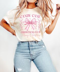 Pink Candy Cane, Rose Png, Candy Cane Christmas, Graphic Tee Dress, Top Graphic Tees, Christmas Candy Cane, Png Christmas, Tops Fall, Pink Candy