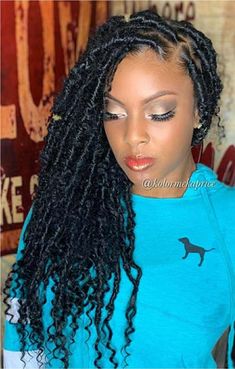 Natural Black Hairstyles, Goddess Locs Crochet, Twisted Braids, Formal Hairstyles Updo, Goddess Faux Locs, Braids With Shaved Sides, Locs Crochet, Hair Twist Styles